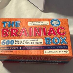 Game the brainiac box 600 facts every smart person should know math science arts
